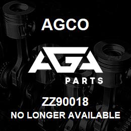 ZZ90018 Agco NO LONGER AVAILABLE | AGA Parts