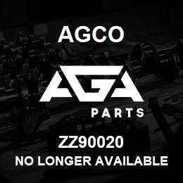 ZZ90020 Agco NO LONGER AVAILABLE | AGA Parts