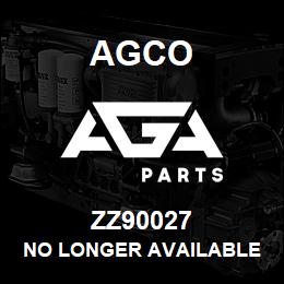 ZZ90027 Agco NO LONGER AVAILABLE | AGA Parts
