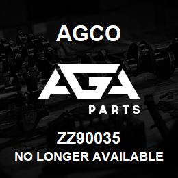 ZZ90035 Agco NO LONGER AVAILABLE | AGA Parts