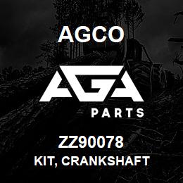 ZZ90078 Agco KIT, CRANKSHAFT | AGA Parts