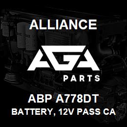 ABP A778DT Alliance BATTERY, 12V PASS CAR GRP34/78 800CCA | AGA Parts