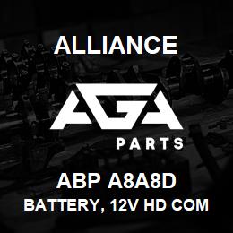 ABP A8A8D Alliance BATTERY, 12V HD COM AGM GRP8D 1450CCA | AGA Parts