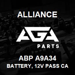 ABP A9A34 Alliance BATTERY, 12V PASS CAR AGM GRP34 775CCA | AGA Parts