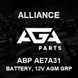 ABP AE7A31 Alliance BATTERY, 12V AGM GRP31 730CCA STUD | AGA Parts