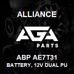 ABP AE7T31 Alliance BATTERY, 12V DUAL PURP GRP31 730CCA STUD | AGA Parts