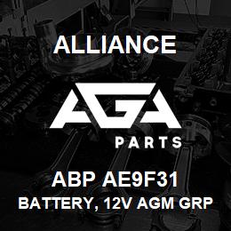 ABP AE9F31 Alliance BATTERY, 12V AGM GRP31 925CCA STUD HIGH HEAT | AGA Parts