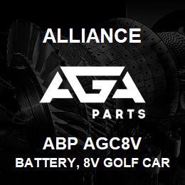 ABP AGC8V Alliance BATTERY, 8V GOLF CART GRPGCC8 20HRCAP-165 | AGA Parts