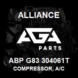 ABP G83 304061T Alliance COMPRESSOR, A/C | AGA Parts