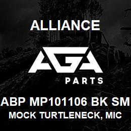ABP MP101106 BK SM Alliance MOCK TURTLENECK, MICROFIBRE -SHRT SLV BLCK | AGA Parts