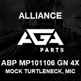 ABP MP101106 GN 4X Alliance MOCK TURTLENECK, MICROFIBRE -SHRT SLV GRN | AGA Parts