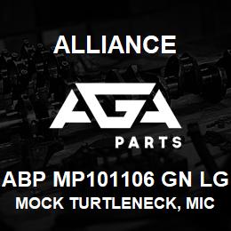 ABP MP101106 GN LG Alliance MOCK TURTLENECK, MICROFIBRE -SHRT SLV GRN | AGA Parts