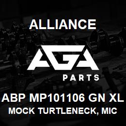 ABP MP101106 GN XL Alliance MOCK TURTLENECK, MICROFIBRE -SHRT SLV GRN | AGA Parts