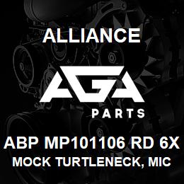 ABP MP101106 RD 6X Alliance MOCK TURTLENECK, MICROFIBRE -SHRT SLV RED | AGA Parts