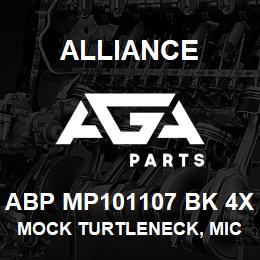 ABP MP101107 BK 4X Alliance MOCK TURTLENECK, MICROFIBRE -LNG SLV BLCK | AGA Parts