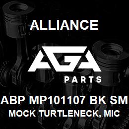 ABP MP101107 BK SM Alliance MOCK TURTLENECK, MICROFIBRE -LNG SLV BLCK | AGA Parts