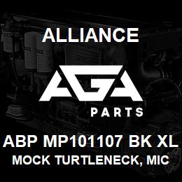 ABP MP101107 BK XL Alliance MOCK TURTLENECK, MICROFIBRE -LNG SLV BLCK | AGA Parts
