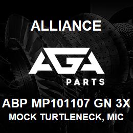 ABP MP101107 GN 3X Alliance MOCK TURTLENECK, MICROFIBRE -LNG SLV GRN | AGA Parts