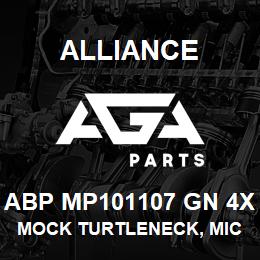 ABP MP101107 GN 4X Alliance MOCK TURTLENECK, MICROFIBRE -LNG SLV GRN | AGA Parts