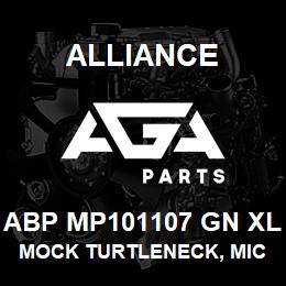 ABP MP101107 GN XL Alliance MOCK TURTLENECK, MICROFIBRE -LNG SLV GRN | AGA Parts