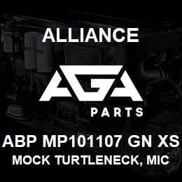 ABP MP101107 GN XS Alliance MOCK TURTLENECK, MICROFIBRE -LNG SLV GRN | AGA Parts