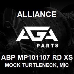 ABP MP101107 RD XS Alliance MOCK TURTLENECK, MICROFIBRE -LNG SLV RED | AGA Parts