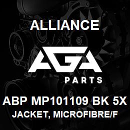 ABP MP101109 BK 5X Alliance JACKET, MICROFIBRE/FLEECE LINED BLCK | AGA Parts