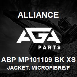 ABP MP101109 BK XS Alliance JACKET, MICROFIBRE/FLEECE LINED BLCK | AGA Parts