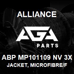 ABP MP101109 NV 3X Alliance JACKET, MICROFIBRE/FLEECE LINED NAVY | AGA Parts