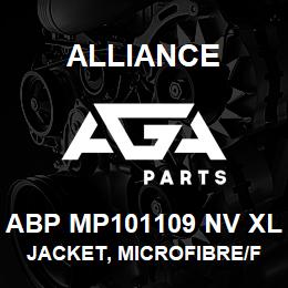 ABP MP101109 NV XL Alliance JACKET, MICROFIBRE/FLEECE LINED NAVY | AGA Parts