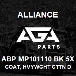 ABP MP101110 BK 5X Alliance COAT, HVYWGHT CTTN DUCK QUILTED BLCK | AGA Parts