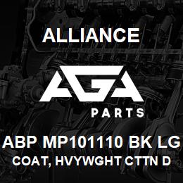 ABP MP101110 BK LG Alliance COAT, HVYWGHT CTTN DUCK QUILTED BLCK | AGA Parts