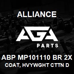 ABP MP101110 BR 2X Alliance COAT, HVYWGHT CTTN DUCK QUILTED BRWN | AGA Parts