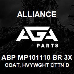 ABP MP101110 BR 3X Alliance COAT, HVYWGHT CTTN DUCK QUILTED BRWN | AGA Parts