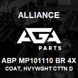 ABP MP101110 BR 4X Alliance COAT, HVYWGHT CTTN DUCK QUILTED BRWN | AGA Parts