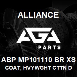 ABP MP101110 BR XS Alliance COAT, HVYWGHT CTTN DUCK QUILTED BRWN | AGA Parts