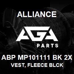 ABP MP101111 BK 2X Alliance VEST, FLEECE BLCK | AGA Parts