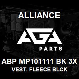 ABP MP101111 BK 3X Alliance VEST, FLEECE BLCK | AGA Parts