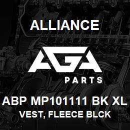 ABP MP101111 BK XL Alliance VEST, FLEECE BLCK | AGA Parts