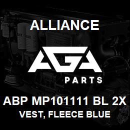 ABP MP101111 BL 2X Alliance VEST, FLEECE BLUE | AGA Parts