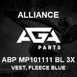ABP MP101111 BL 3X Alliance VEST, FLEECE BLUE | AGA Parts