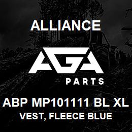ABP MP101111 BL XL Alliance VEST, FLEECE BLUE | AGA Parts