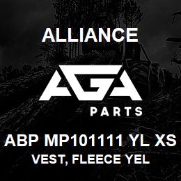 ABP MP101111 YL XS Alliance VEST, FLEECE YEL | AGA Parts
