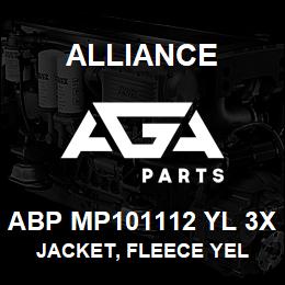 ABP MP101112 YL 3X Alliance JACKET, FLEECE YEL | AGA Parts
