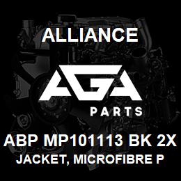 ABP MP101113 BK 2X Alliance JACKET, MICROFIBRE POPLIN LINED BLCK | AGA Parts