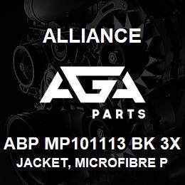 ABP MP101113 BK 3X Alliance JACKET, MICROFIBRE POPLIN LINED BLCK | AGA Parts