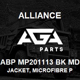 ABP MP201113 BK MD Alliance JACKET, MICROFIBRE POPLIN LINED, BLACK | AGA Parts