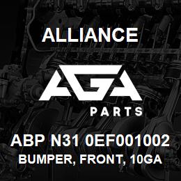 ABP N31 0EF001002 Alliance BUMPER, FRONT, 10GA CHROME, NAVISTAR | AGA Parts