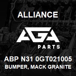 ABP N31 0GT021005 Alliance BUMPER, MACK GRANITE CV513, 533 SFA 03-NEW | AGA Parts