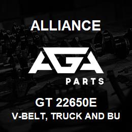 GT 22650E Alliance V-BELT, TRUCK AND BUS, SECTION RA, 19/32 X 65-1/4 | AGA Parts